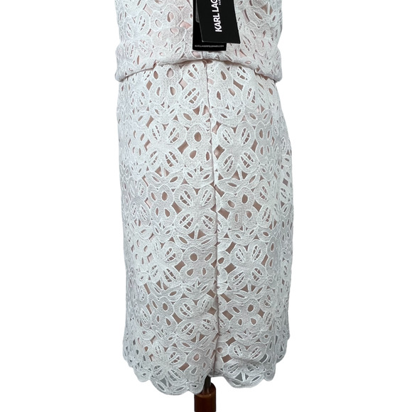 KARL LAGERFELD White Lace Dress - Picture 7 of 14